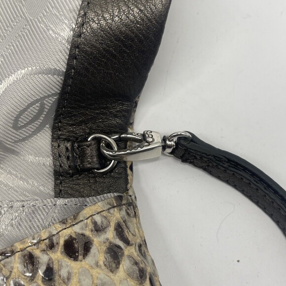 Brighton Nolita Shimmer Snakeskin Leather Wristlet N W/Out Tags - Picture 4 of 8